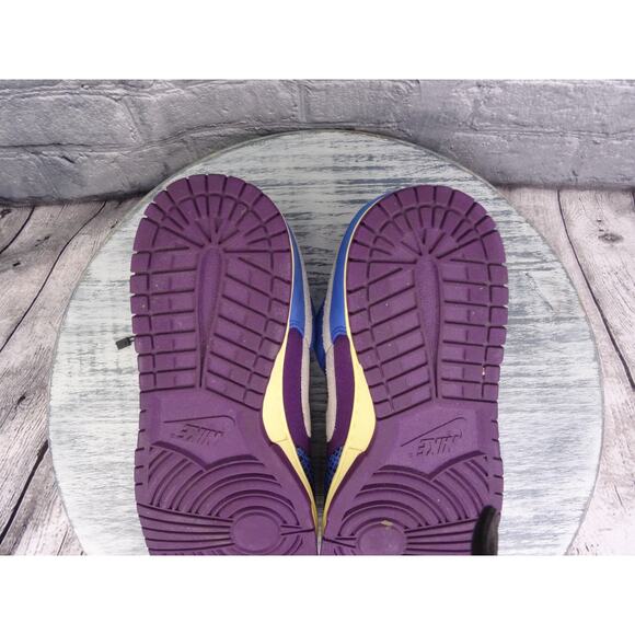 Nike Dunk Low SP Undefeated 5 Signal Blue/White-Night Purple Men 11.5 in Box - Picture 11 of 13